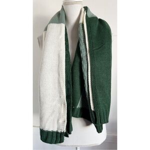 Quagga Green Label • Green Ivory Knit Sweater Blanket Scarf